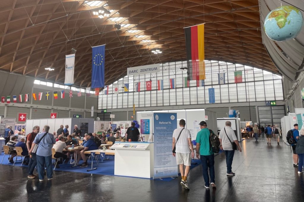 Picture inside a German ham radio fair
