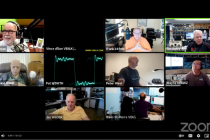 ZOOM meeting screenshot of a ham radio club