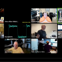 ZOOM meeting screenshot of a ham radio club