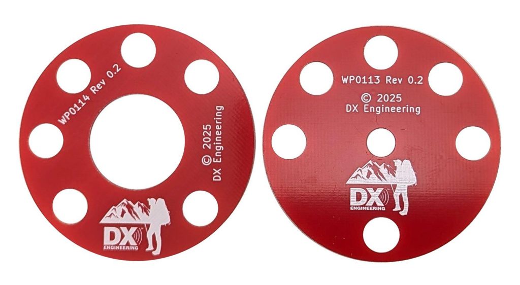 Antenna mast donuts for connecting guyline