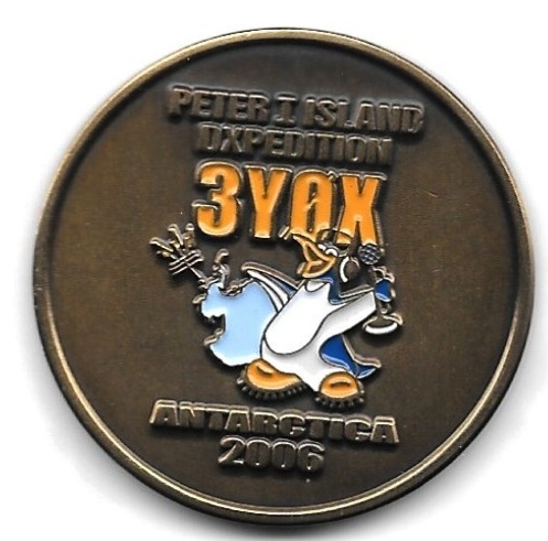 2006 3Y0X Peter Island I DXpediiton challenge coin
