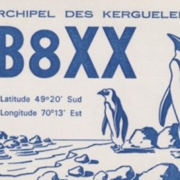 FD8XX Kerhuelen Island Ham Radio QSO Card