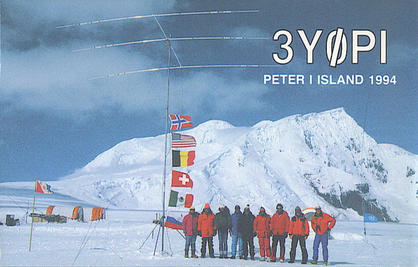 3Y0PI 1994 Peter island I DXpedition ham radio QSL Car