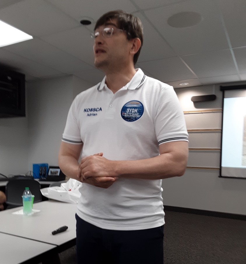 man giving a presentation