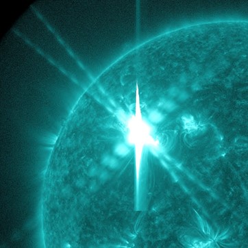 Solar Flare Image from NASA