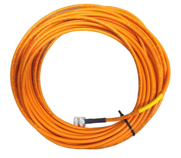 hi-vis orange coaxial cable