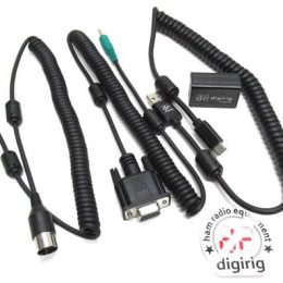 a pair of Coiled radio mic connector cables