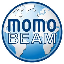 momobeam logo on white background