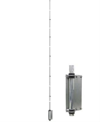 small vertical ham radio antenna with bracket