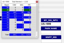 Digital ham radio logbook screengrab 1