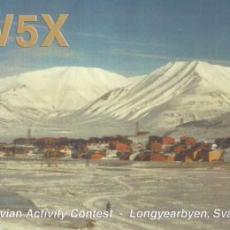 JW5X Ham Radio QSL Card from Svalbard