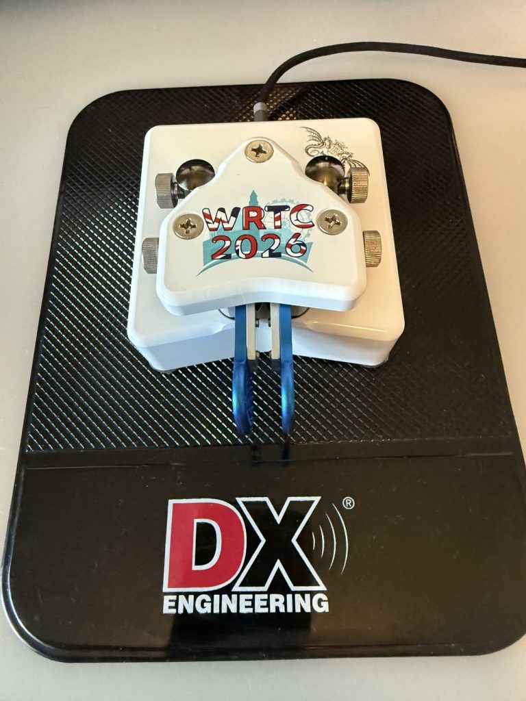 WRTC 2026 paddle on a DX Engineering Pad