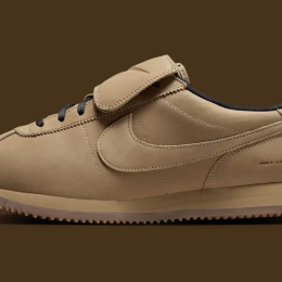 Nike Cortez Morse Code Gym Shoe, Side