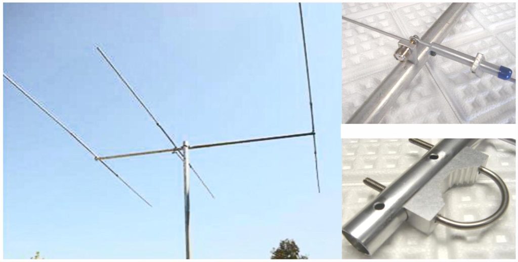 antenna and bracket close-up composite image