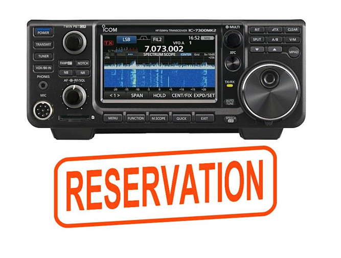 Icom IC-7300 Mk2 Radio Reservation Graphic