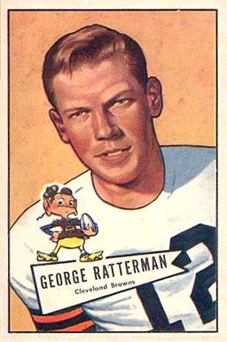 George Ratterman Football Card Scan