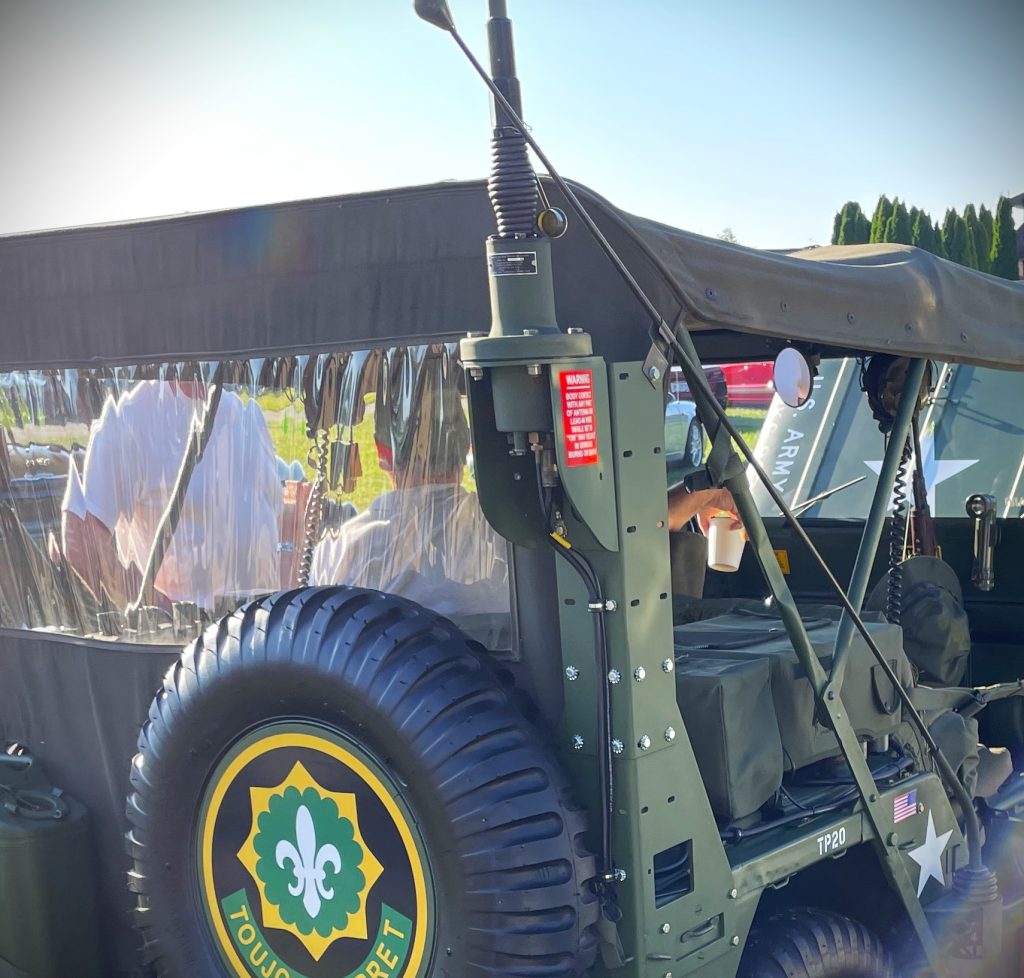 Ford M151 MUTT antenna mast and whip