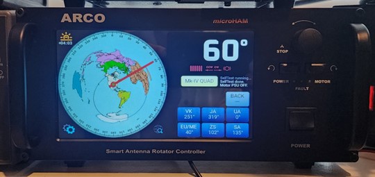 arco rotator controller in a ham shack