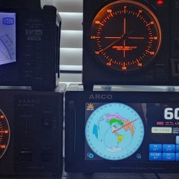 ham radio rotator controllers in a shack