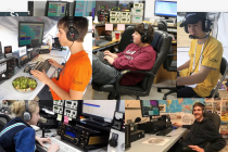 Collage of young ham radio operator pictures