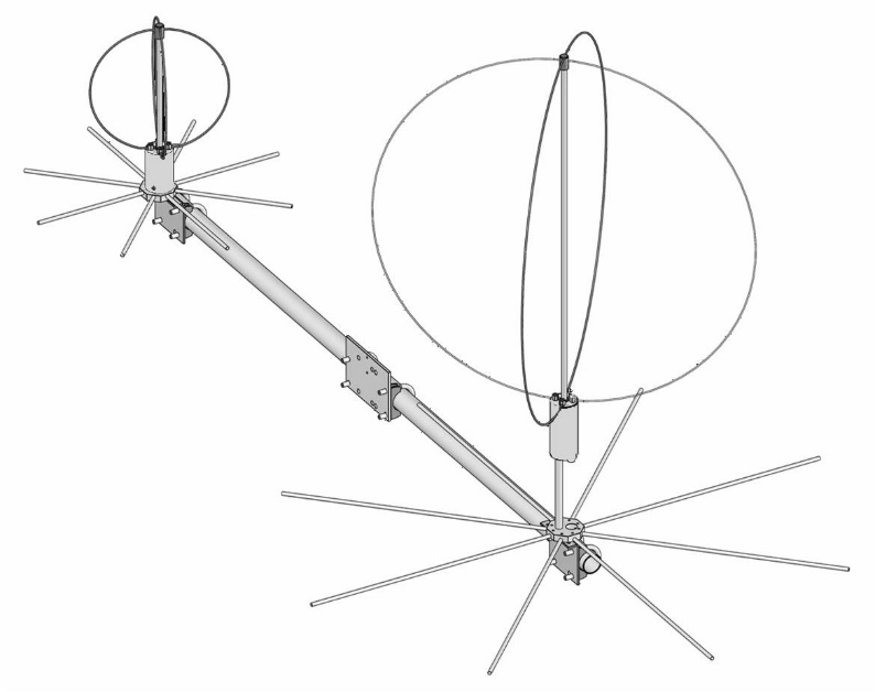 illustration of a ham radio antenna