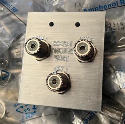 rf coax connector bulkhead panel