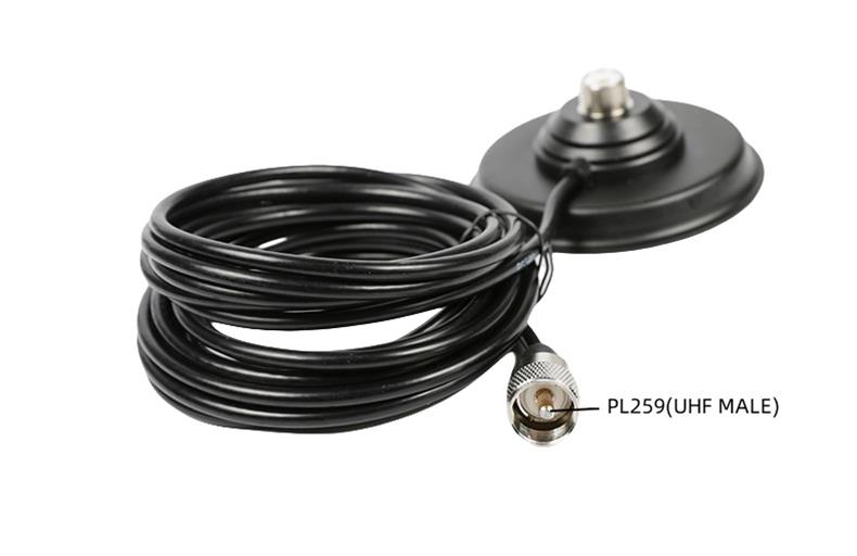 ham radio magnet antenna mount with coax