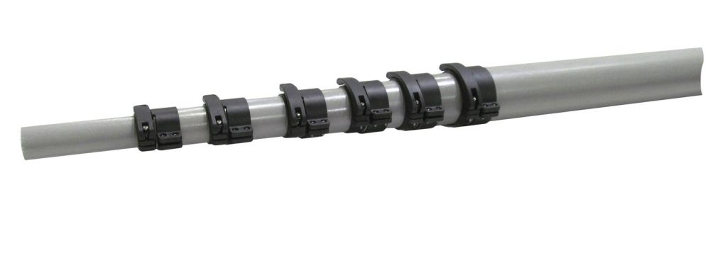 section of telescoping fiberglass mast