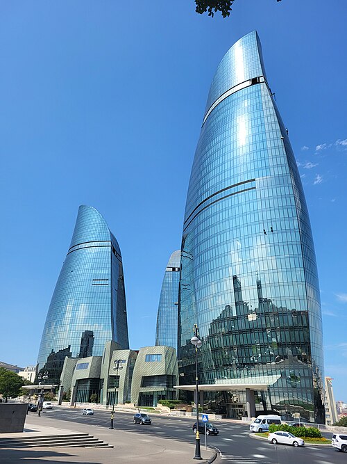 large modern skyscraper buildings