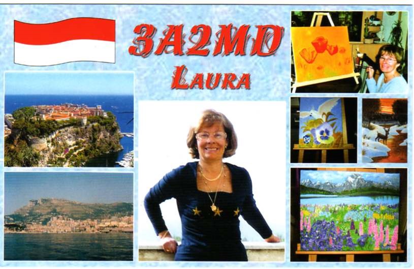 3A2MD Ham Radio QSL Card