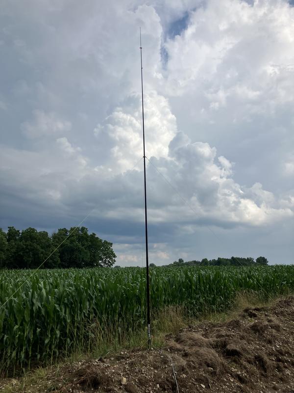DX Engineering NOMAD Antenna Mast installed in a field