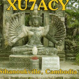XU7ACY Ham Radio QSL Card from Cambodia