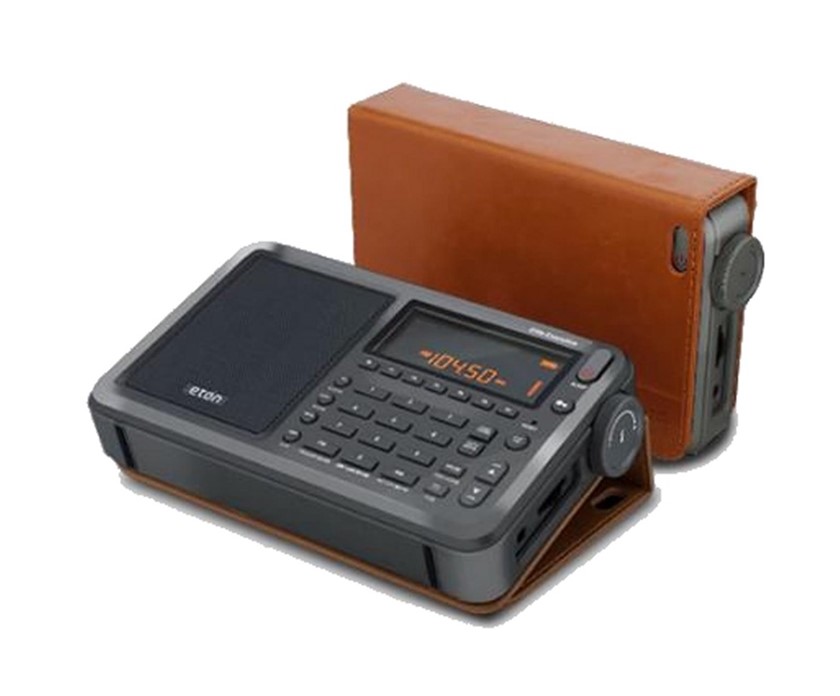 Eton radio with carrying case