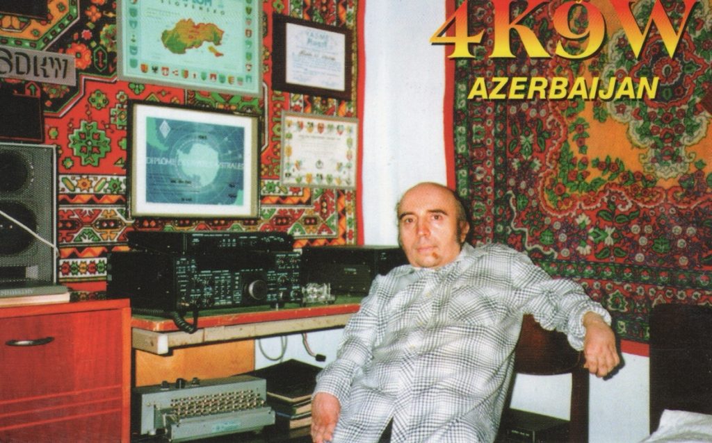 4K9W Ham Radio QSL Card from Azerbaijan