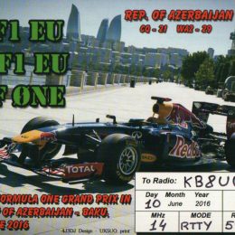 4JF1 EU Ham Radio QSL Card from Azerbaijan