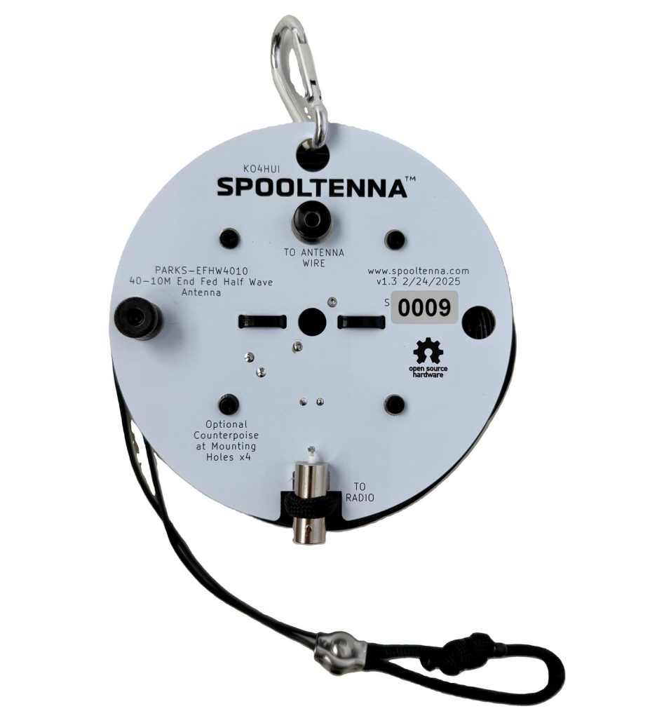 spooltenna wire antenna reel