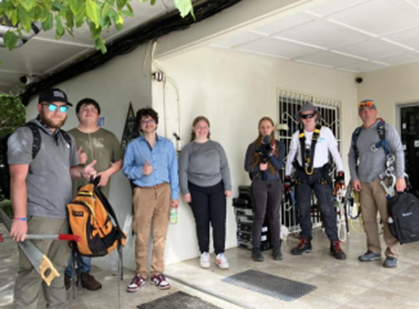a group of ham radio operators