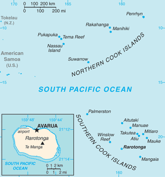 map of south pacific ocean