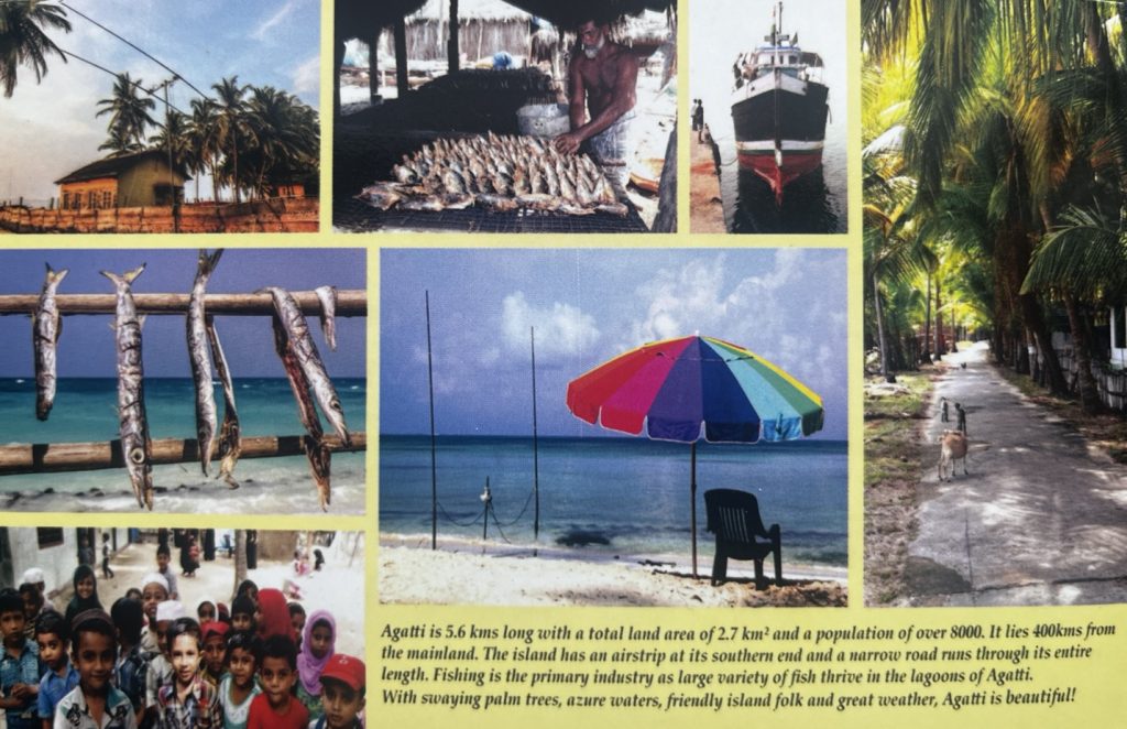 Ham Radio QSL Card from Lakshadweep Islands