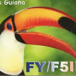 FY/F5IRO Ham Radio QSL Card from French Guiana