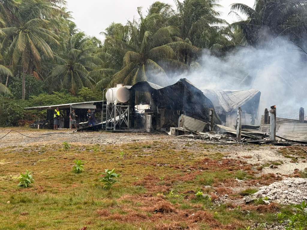 burning camp shelter