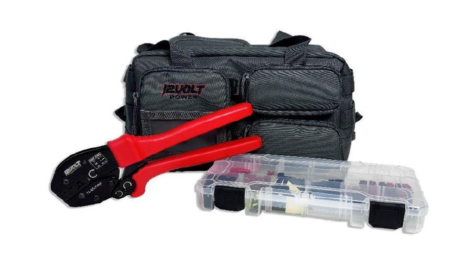 12 volt power crimp connector tool kit