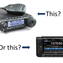 base and portable ham radio comparison