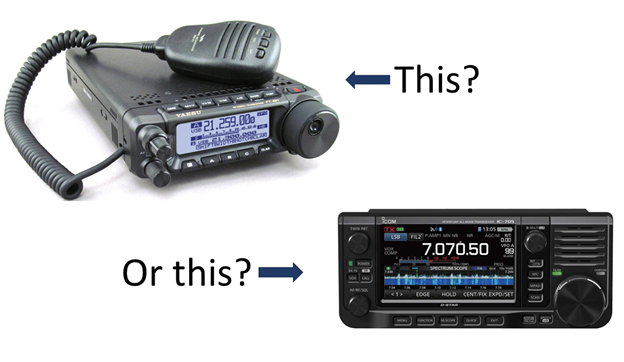 base and portable ham radio comparison