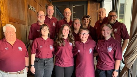 group photo of ham radio contest team