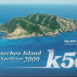k5d Ham Radio QSL Card from Desecheo Island