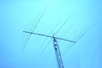 Large Yagi antenna in sky